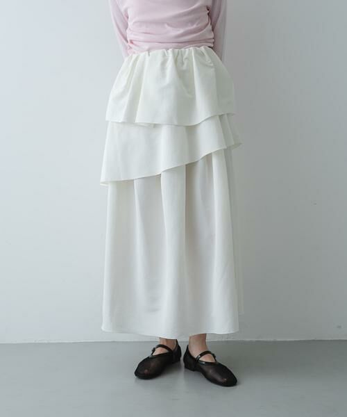 SENSE OF PLACE by URBAN RESEARCH / センスオブプレイス バイ アーバンリサーチ スカート | タックボリュームティアードスカート | 詳細1