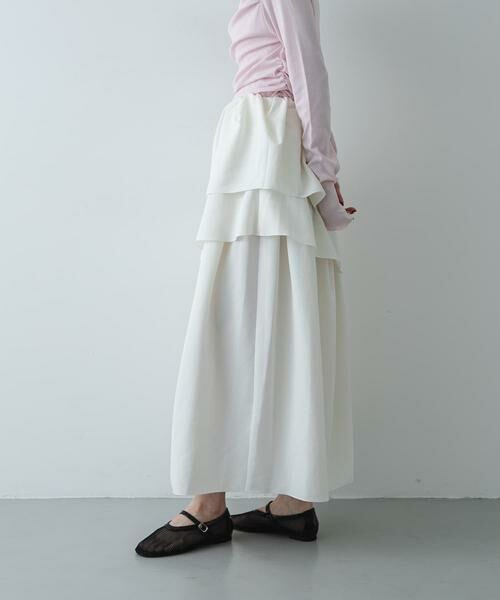 SENSE OF PLACE by URBAN RESEARCH / センスオブプレイス バイ アーバンリサーチ スカート | タックボリュームティアードスカート | 詳細3