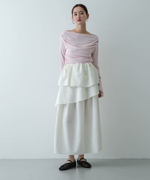 SENSE OF PLACE by URBAN RESEARCH / センスオブプレイス バイ アーバンリサーチ スカート | タックボリュームティアードスカート | 詳細5