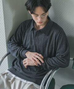 SENSE OF PLACE by URBAN RESEARCH / センスオブプレイス バイ アーバンリサーチ ポロシャツ | シアーロングスリーブポロシャツ