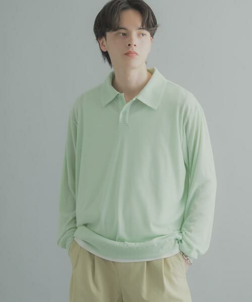 SENSE OF PLACE by URBAN RESEARCH / センスオブプレイス バイ アーバンリサーチ ポロシャツ | シアーロングスリーブポロシャツ | 詳細1