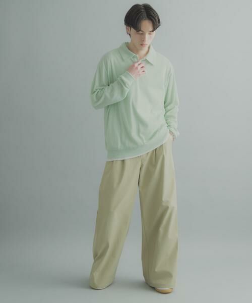 SENSE OF PLACE by URBAN RESEARCH / センスオブプレイス バイ アーバンリサーチ ポロシャツ | シアーロングスリーブポロシャツ | 詳細5