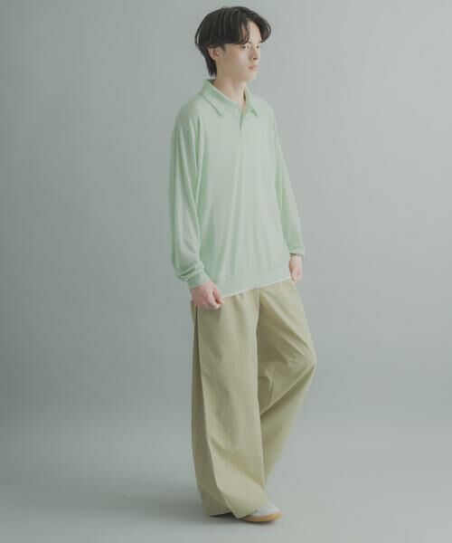 SENSE OF PLACE by URBAN RESEARCH / センスオブプレイス バイ アーバンリサーチ ポロシャツ | シアーロングスリーブポロシャツ | 詳細6