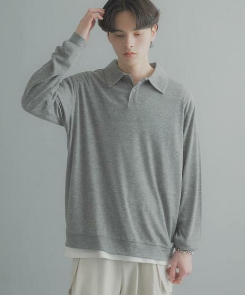 SENSE OF PLACE by URBAN RESEARCH / センスオブプレイス バイ アーバンリサーチ ポロシャツ | シアーロングスリーブポロシャツ | 詳細9