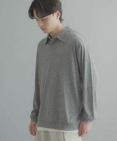 SENSE OF PLACE by URBAN RESEARCH / センスオブプレイス バイ アーバンリサーチ ポロシャツ | シアーロングスリーブポロシャツ | 詳細10