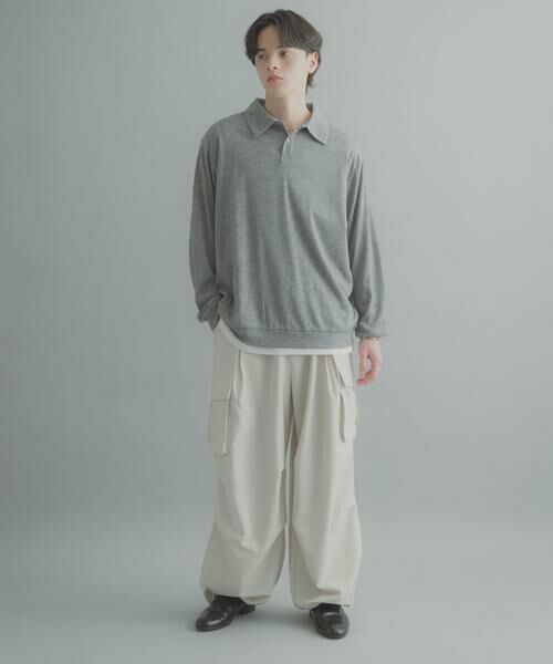 SENSE OF PLACE by URBAN RESEARCH / センスオブプレイス バイ アーバンリサーチ ポロシャツ | シアーロングスリーブポロシャツ | 詳細15