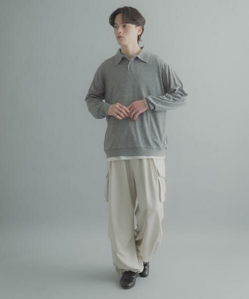 SENSE OF PLACE by URBAN RESEARCH / センスオブプレイス バイ アーバンリサーチ ポロシャツ | シアーロングスリーブポロシャツ | 詳細16