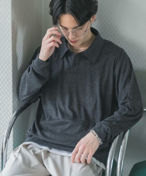 SENSE OF PLACE by URBAN RESEARCH / センスオブプレイス バイ アーバンリサーチ ポロシャツ | シアーロングスリーブポロシャツ | 詳細23