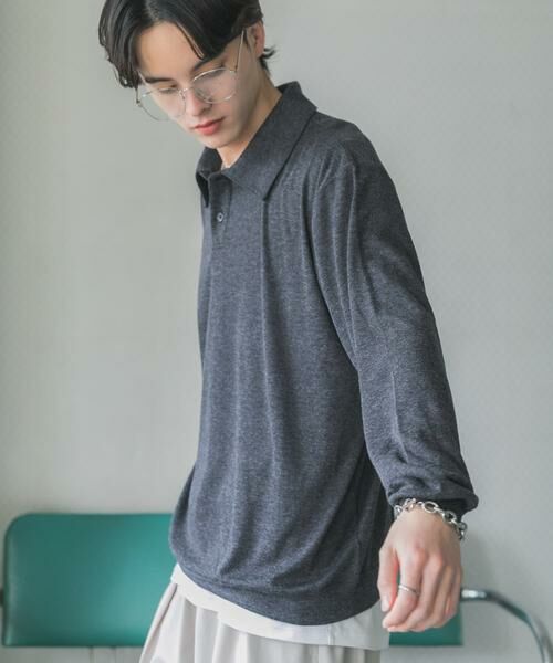 SENSE OF PLACE by URBAN RESEARCH / センスオブプレイス バイ アーバンリサーチ ポロシャツ | シアーロングスリーブポロシャツ | 詳細25