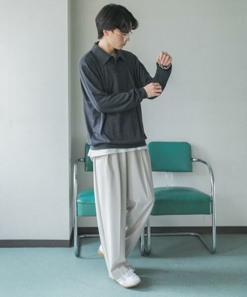 SENSE OF PLACE by URBAN RESEARCH / センスオブプレイス バイ アーバンリサーチ ポロシャツ | シアーロングスリーブポロシャツ | 詳細27