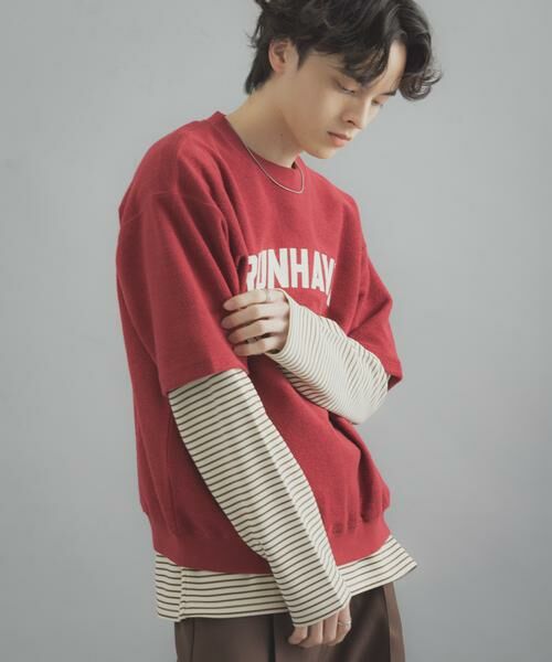 SENSE OF PLACE by URBAN RESEARCH / センスオブプレイス バイ アーバンリサーチ スウェット | カレッジスウェットショートスリーブTシャツ | 詳細2