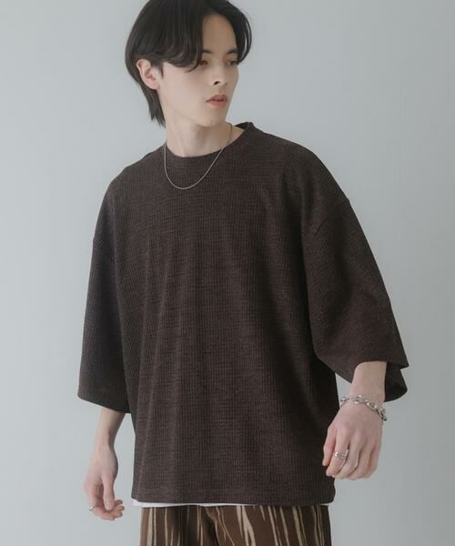 SENSE OF PLACE by URBAN RESEARCH / センスオブプレイス バイ アーバンリサーチ Tシャツ | ソフトワッフルエクストラルーズTシャツ | 詳細2