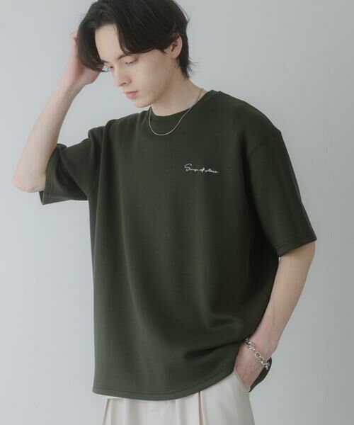 SENSE OF PLACE by URBAN RESEARCH / センスオブプレイス バイ アーバンリサーチ Tシャツ | 『一部WEB限定カラー』『接触冷感/速乾』シシュウダンボールポンチショートスリーブTシャツ | 詳細15