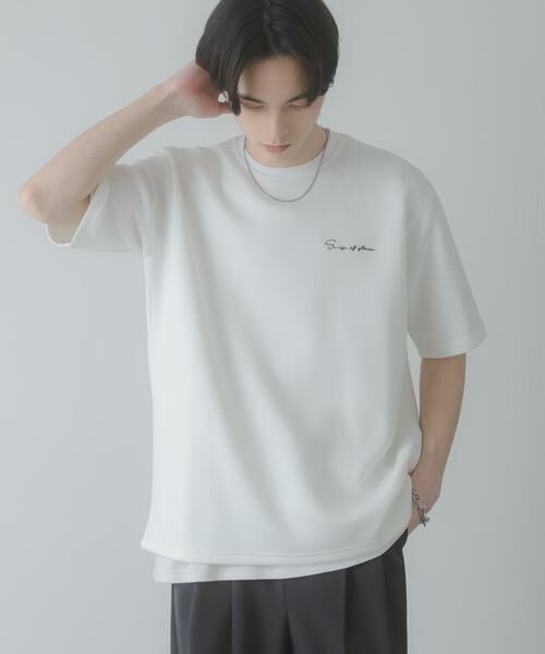 SENSE OF PLACE by URBAN RESEARCH / センスオブプレイス バイ アーバンリサーチ Tシャツ | 『一部WEB限定カラー』『接触冷感/速乾』シシュウダンボールポンチショートスリーブTシャツ | 詳細30