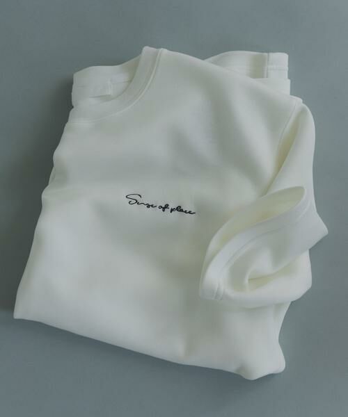 SENSE OF PLACE by URBAN RESEARCH / センスオブプレイス バイ アーバンリサーチ Tシャツ | 『一部WEB限定カラー』『接触冷感/速乾』シシュウダンボールポンチショートスリーブTシャツ（ホワイト）