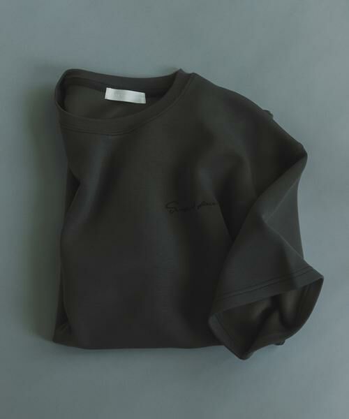 SENSE OF PLACE by URBAN RESEARCH / センスオブプレイス バイ アーバンリサーチ Tシャツ | 『一部WEB限定カラー』『接触冷感/速乾』シシュウダンボールポンチショートスリーブTシャツ（チャコールグレー）