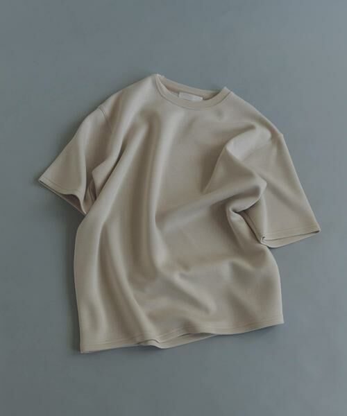 SENSE OF PLACE by URBAN RESEARCH / センスオブプレイス バイ アーバンリサーチ Tシャツ | 『一部WEB限定カラー』『接触冷感/速乾』ダンボールポンチショートスリーブTシャツ（ライトベージュ）