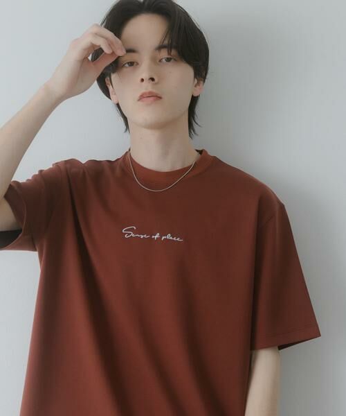 SENSE OF PLACE by URBAN RESEARCH / センスオブプレイス バイ アーバンリサーチ Tシャツ | 『一部WEB限定カラー』シシュウポンチショートスリーブTシャツ | 詳細1