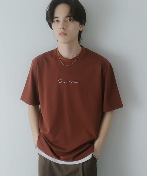 SENSE OF PLACE by URBAN RESEARCH / センスオブプレイス バイ アーバンリサーチ Tシャツ | 『一部WEB限定カラー』シシュウポンチショートスリーブTシャツ | 詳細3