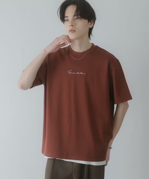 SENSE OF PLACE by URBAN RESEARCH / センスオブプレイス バイ アーバンリサーチ Tシャツ | 『一部WEB限定カラー』シシュウポンチショートスリーブTシャツ | 詳細5