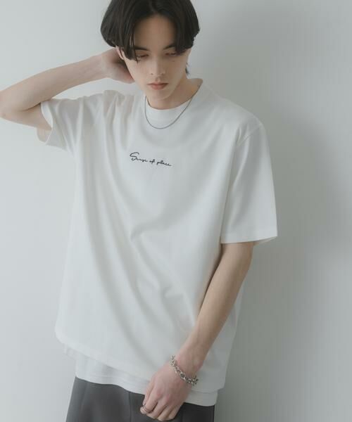 SENSE OF PLACE by URBAN RESEARCH / センスオブプレイス バイ アーバンリサーチ Tシャツ | 『一部WEB限定カラー』シシュウポンチショートスリーブTシャツ | 詳細24