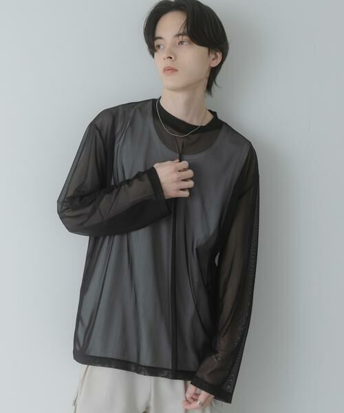 SENSE OF PLACE by URBAN RESEARCH / センスオブプレイス バイ アーバンリサーチ その他トップス | アソートシアーロングTシャツ | 詳細15