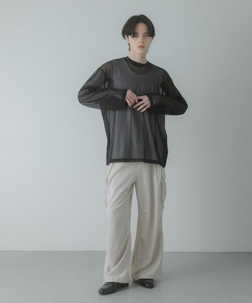 SENSE OF PLACE by URBAN RESEARCH / センスオブプレイス バイ アーバンリサーチ その他トップス | アソートシアーロングTシャツ | 詳細19