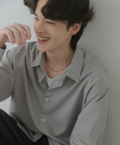 SENSE OF PLACE by URBAN RESEARCH / センスオブプレイス バイ アーバンリサーチ シャツ・ブラウス | カラースラブレギュラーカラーシャツ（ライトベージュ）