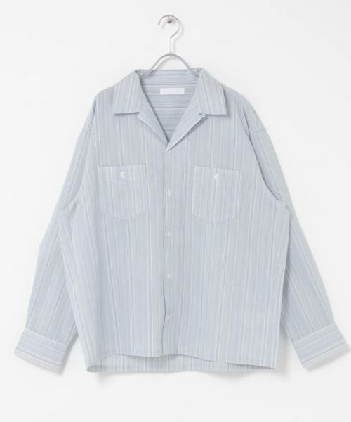 SENSE OF PLACE by URBAN RESEARCH / センスオブプレイス バイ アーバンリサーチ シャツ・ブラウス | スラブストライプオープンカラーシャツ | 詳細6