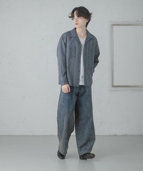 SENSE OF PLACE by URBAN RESEARCH / センスオブプレイス バイ アーバンリサーチ シャツ・ブラウス | スラブストライプオープンカラーシャツ | 詳細13
