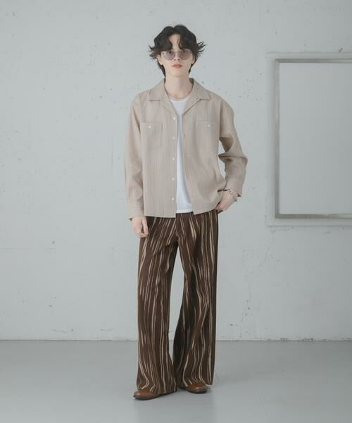 SENSE OF PLACE by URBAN RESEARCH / センスオブプレイス バイ アーバンリサーチ シャツ・ブラウス | スラブストライプオープンカラーシャツ | 詳細28