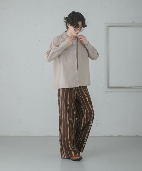 SENSE OF PLACE by URBAN RESEARCH / センスオブプレイス バイ アーバンリサーチ シャツ・ブラウス | スラブストライプオープンカラーシャツ | 詳細29