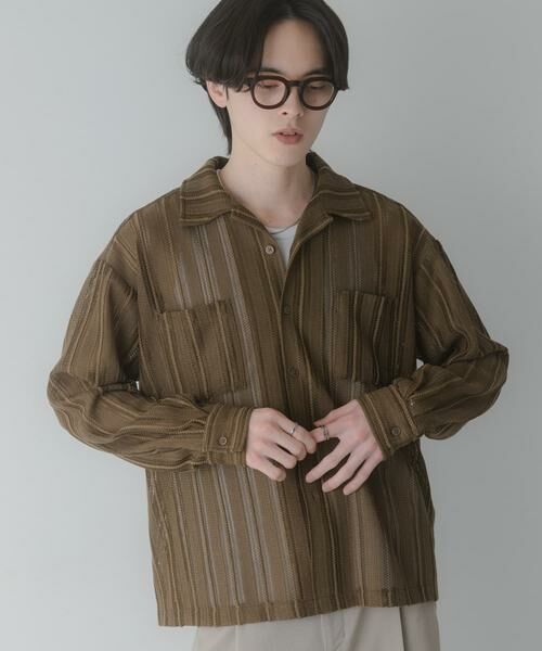 SENSE OF PLACE by URBAN RESEARCH / センスオブプレイス バイ アーバンリサーチ シャツ・ブラウス | ダブルポケットオープンカラーレースシャツ | 詳細2