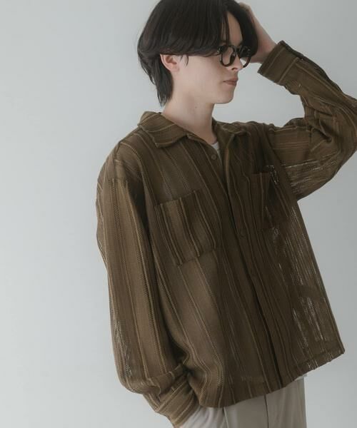 SENSE OF PLACE by URBAN RESEARCH / センスオブプレイス バイ アーバンリサーチ シャツ・ブラウス | ダブルポケットオープンカラーレースシャツ | 詳細5