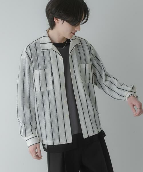 SENSE OF PLACE by URBAN RESEARCH / センスオブプレイス バイ アーバンリサーチ シャツ・ブラウス | ダブルポケットオープンカラーレースシャツ | 詳細15