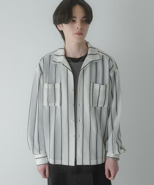 SENSE OF PLACE by URBAN RESEARCH / センスオブプレイス バイ アーバンリサーチ シャツ・ブラウス | ダブルポケットオープンカラーレースシャツ | 詳細16