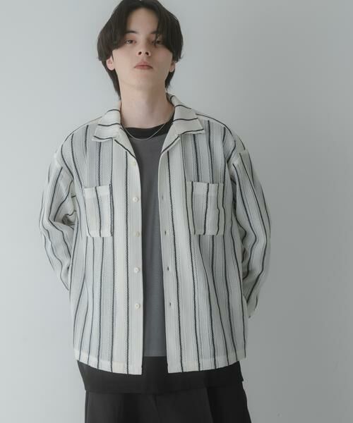 SENSE OF PLACE by URBAN RESEARCH / センスオブプレイス バイ アーバンリサーチ シャツ・ブラウス | ダブルポケットオープンカラーレースシャツ | 詳細17