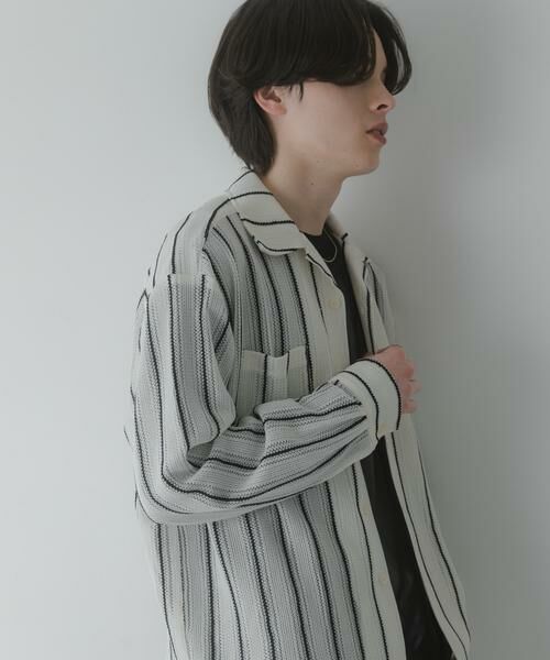 SENSE OF PLACE by URBAN RESEARCH / センスオブプレイス バイ アーバンリサーチ シャツ・ブラウス | ダブルポケットオープンカラーレースシャツ（アイボリー）