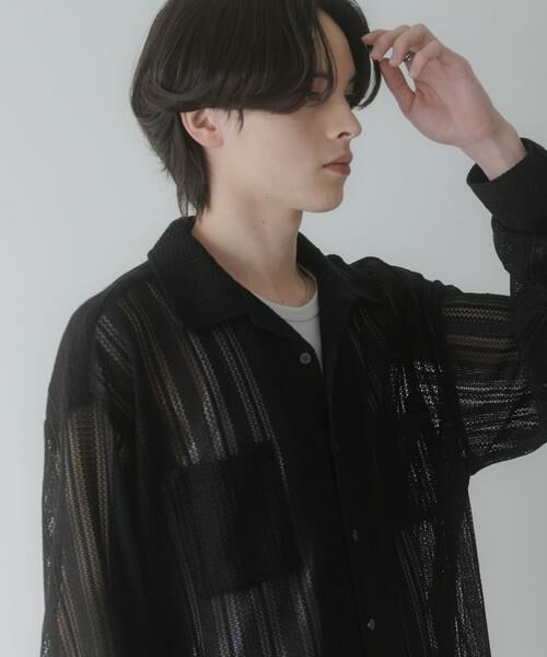 SENSE OF PLACE by URBAN RESEARCH / センスオブプレイス バイ アーバンリサーチ シャツ・ブラウス | ダブルポケットオープンカラーレースシャツ | 詳細22