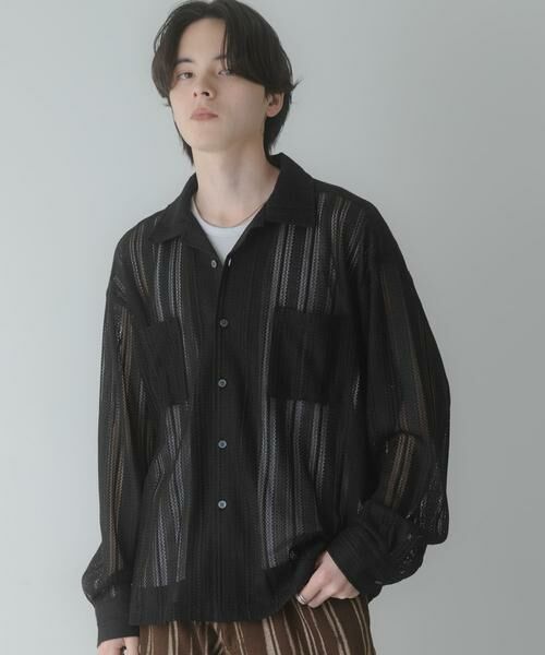 SENSE OF PLACE by URBAN RESEARCH / センスオブプレイス バイ アーバンリサーチ シャツ・ブラウス | ダブルポケットオープンカラーレースシャツ | 詳細23