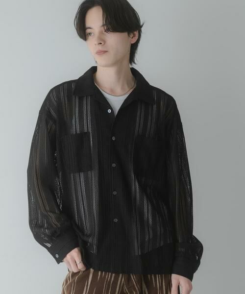 SENSE OF PLACE by URBAN RESEARCH / センスオブプレイス バイ アーバンリサーチ シャツ・ブラウス | ダブルポケットオープンカラーレースシャツ | 詳細27