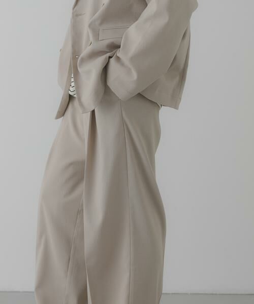 SENSE OF PLACE by URBAN RESEARCH / センスオブプレイス バイ アーバンリサーチ その他パンツ | 『イージーケア/速乾』リネンライクタックワイドスラックス | 詳細23