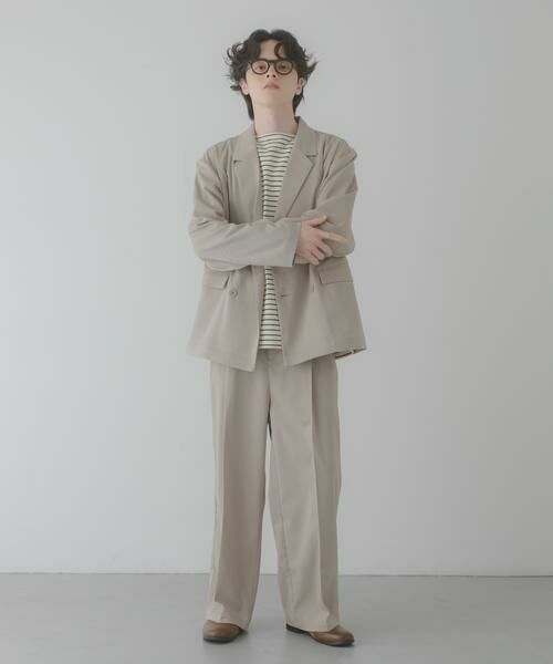 SENSE OF PLACE by URBAN RESEARCH / センスオブプレイス バイ アーバンリサーチ その他パンツ | 『イージーケア/速乾』リネンライクタックワイドスラックス | 詳細25