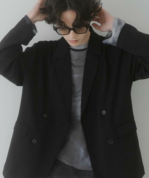 SENSE OF PLACE by URBAN RESEARCH / センスオブプレイス バイ アーバンリサーチ その他アウター | 『イージーケア/速乾』リネンライクダブルテーラードジャケット | 詳細1