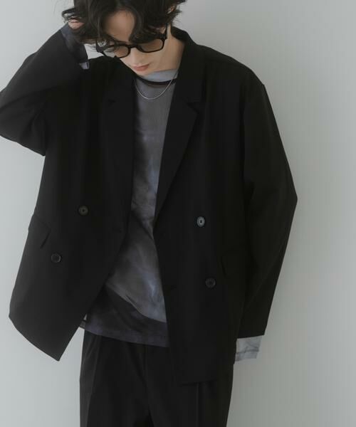 SENSE OF PLACE by URBAN RESEARCH / センスオブプレイス バイ アーバンリサーチ その他アウター | 『イージーケア/速乾』リネンライクダブルテーラードジャケット | 詳細2