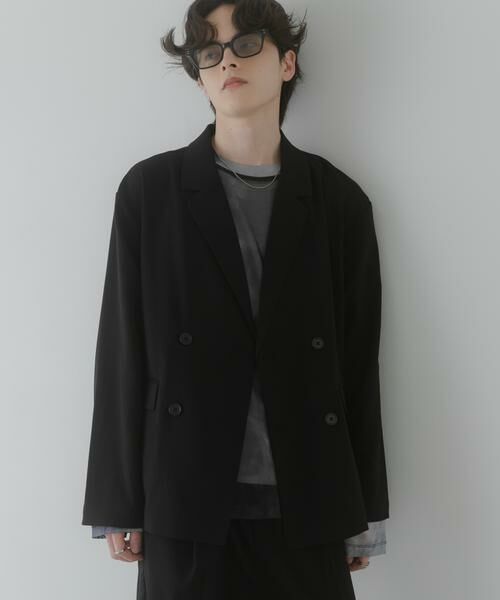 SENSE OF PLACE by URBAN RESEARCH / センスオブプレイス バイ アーバンリサーチ その他アウター | 『イージーケア/速乾』リネンライクダブルテーラードジャケット | 詳細4