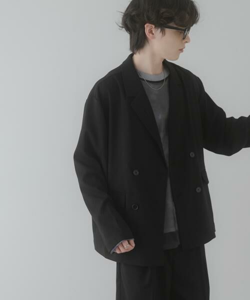 SENSE OF PLACE by URBAN RESEARCH / センスオブプレイス バイ アーバンリサーチ その他アウター | 『イージーケア/速乾』リネンライクダブルテーラードジャケット | 詳細5