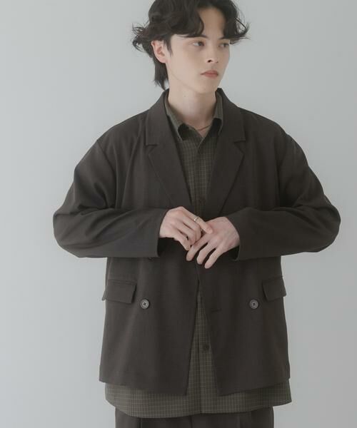 SENSE OF PLACE by URBAN RESEARCH / センスオブプレイス バイ アーバンリサーチ その他アウター | 『イージーケア/速乾』リネンライクダブルテーラードジャケット | 詳細15