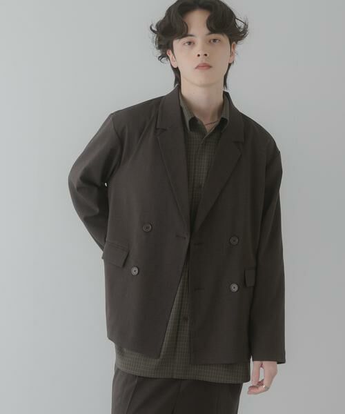 SENSE OF PLACE by URBAN RESEARCH / センスオブプレイス バイ アーバンリサーチ その他アウター | 『イージーケア/速乾』リネンライクダブルテーラードジャケット | 詳細18