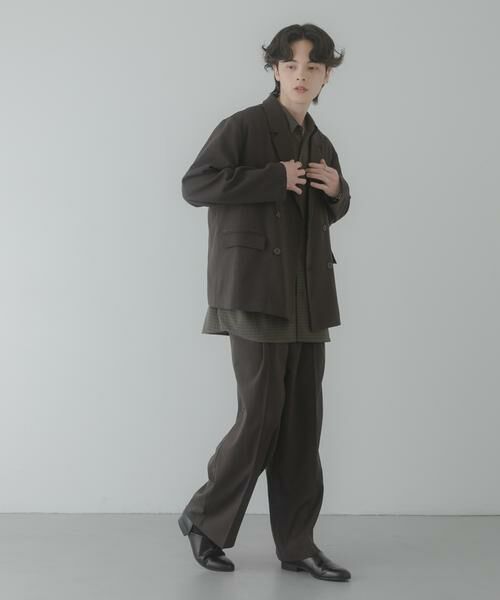 SENSE OF PLACE by URBAN RESEARCH / センスオブプレイス バイ アーバンリサーチ その他アウター | 『イージーケア/速乾』リネンライクダブルテーラードジャケット | 詳細21